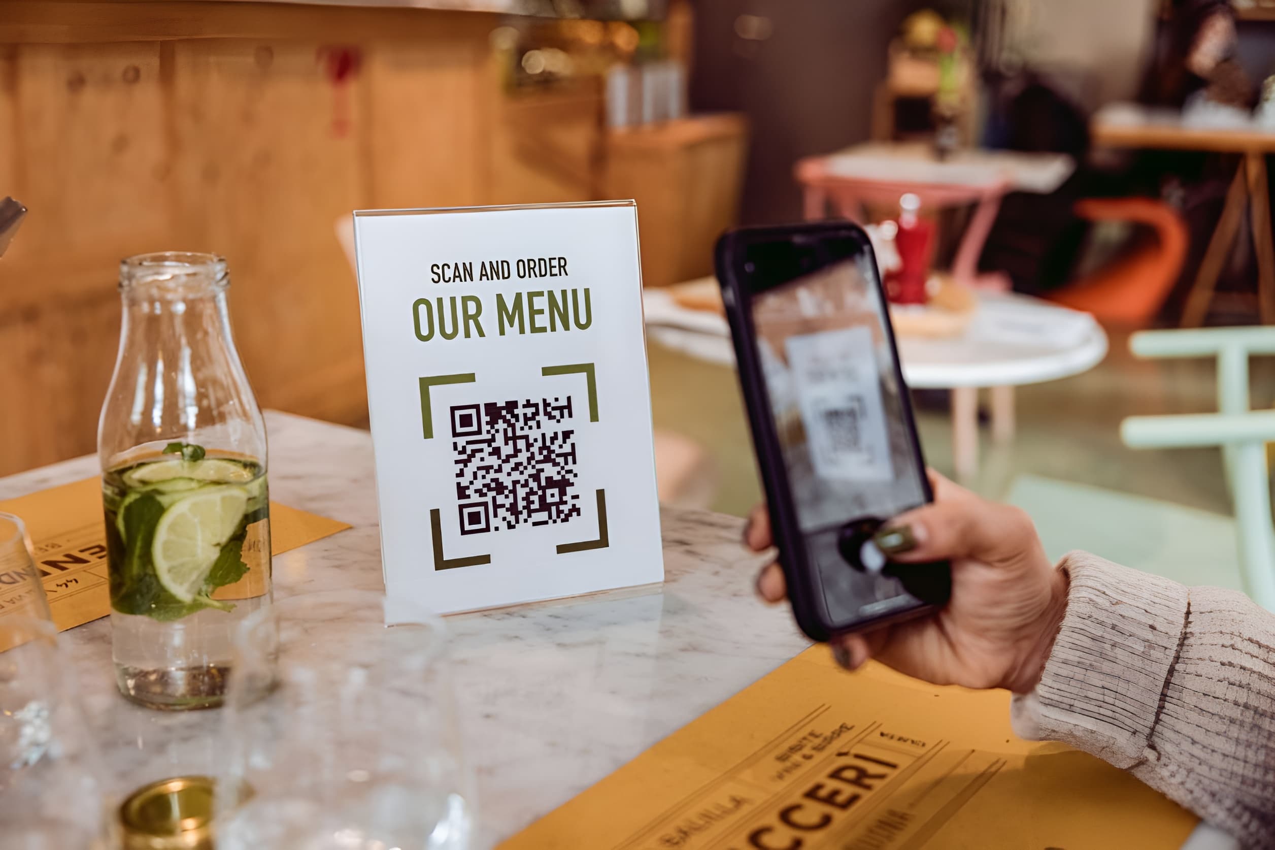 QR code table ordering